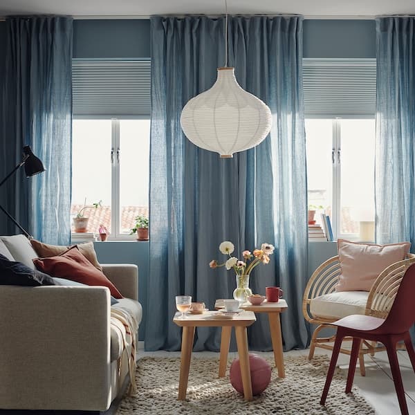 TRIPPEVALS - Block-out cellular blind, white, 140x195 cm - best price from Maltashopper.com 30506545