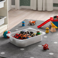 TROFAST - Storage combination with box/trays, white grey/white, 34x44x56 cm - best price from Maltashopper.com 99480449