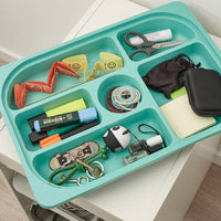 TROFAST - Storage combination with box/trays, white grey/turquoise, 34x44x56 cm - Premium  from Ikea - Just €55.99! Shop now at Maltashopper.com