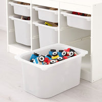 TROFAST - Storage combination with boxes, white/white, 99x44x56 cm - best price from Maltashopper.com 69228473
