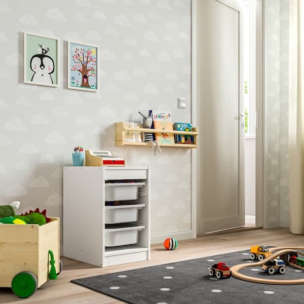  IKEA TROFAST Storage Combination with Boxes, 46x30x145 cm,  White/White : Home & Kitchen