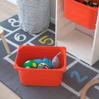TROFAST - Storage combination with boxes, white/yellow orange, 46x30x145 cm - best price from Maltashopper.com 39335926
