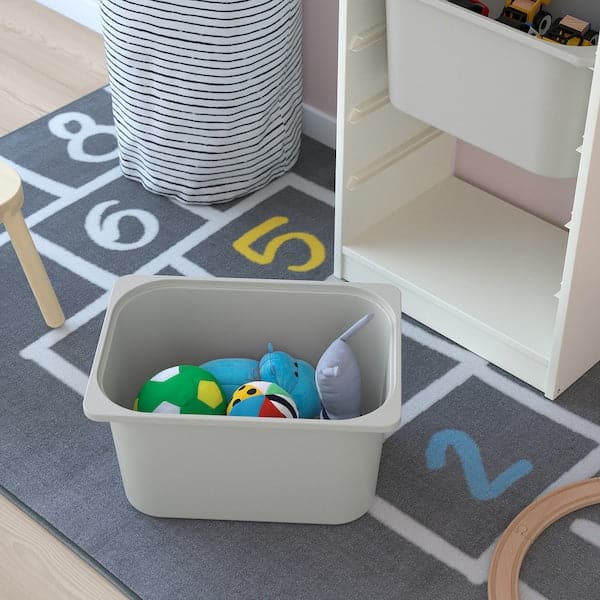 TROFAST - Storage combination with boxes, white/grey, 46x30x145 cm - best price from Maltashopper.com 89329466