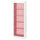 TROFAST - Storage combination with boxes, white/light red, 46x30x145 cm