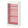 TROFAST - TROFAST Storage combination with boxes, white/light red, 46x30x94 cm