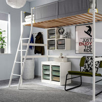 TROFAST - Storage combination with boxes, white/light green-grey, 34x44x56 cm - best price from Maltashopper.com 69480460