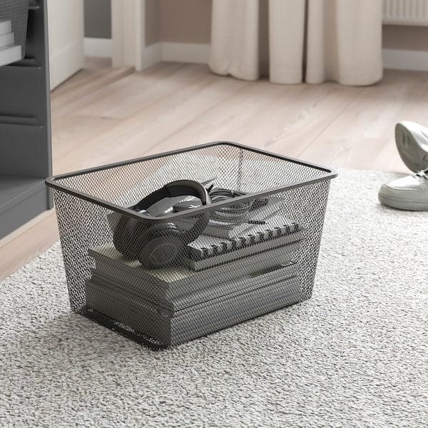 Ikea TROFAST - Storage combination with boxes, grey/dark grey, 99x44x94 cm