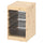 TROFAST - Storage combination with boxes, light white stained pine/dark grey, 32x44x52 cm