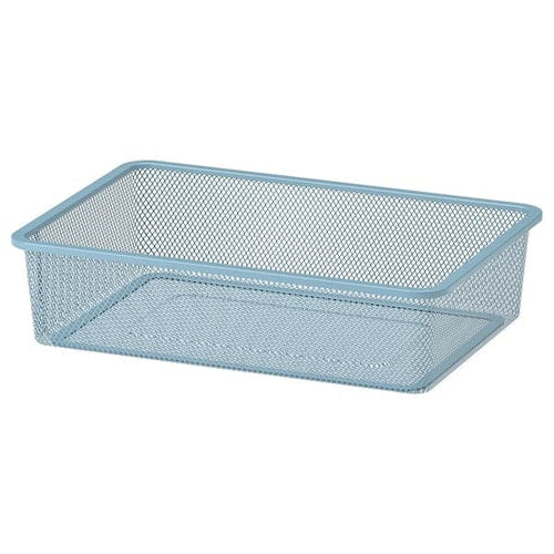 TROFAST - Mesh storage box, grey-blue, 42x30x10 cm