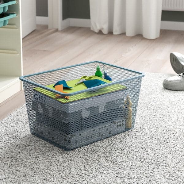 TROFAST - Mesh storage box, grey-blue, 42x30x23 cm - best price from Maltashopper.com 60518575