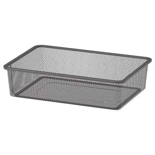 TROFAST - Mesh storage box, dark grey, 42x30x10 cm