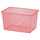TROFAST - Mesh storage box, light red, 42x30x23 cm