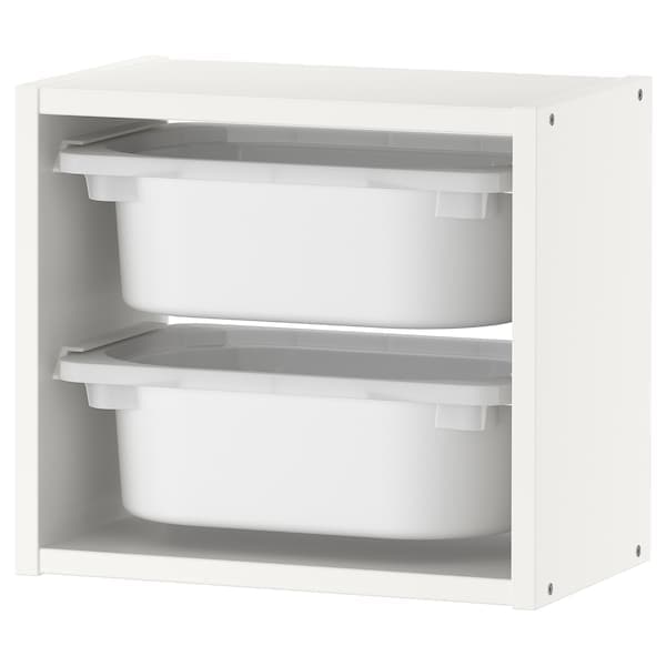 TROFAST - Wall storage, white/white, 34x21x30 cm - best price from Maltashopper.com 09484084