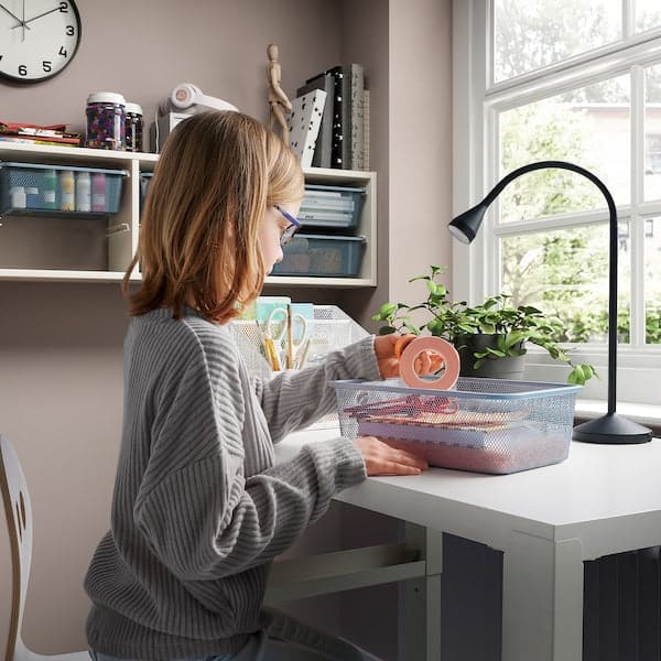 TROFAST - Wall element, white/grey-blue, 99x21x30 cm - best price from Maltashopper.com 39478208