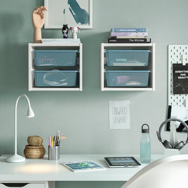 Ikea TROFAST - Wall element, white/grey-blue, 34x21x30 cm