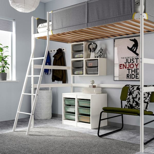 TROFAST - Wall storage, white/dark grey, 34x21x30 cm - best price from Maltashopper.com 49480343