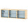 TROFAST wall storage, light white stained pine/grey-blue, 93x21x30 cm