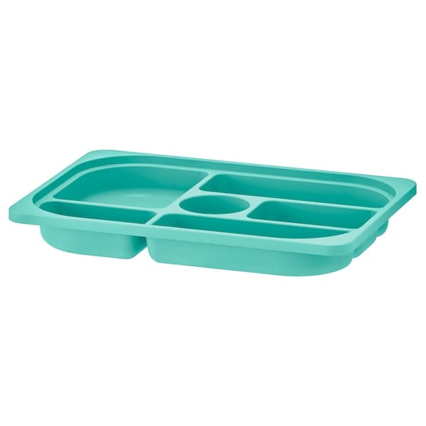 TROFAST - Storage tray with compartments, turquoise, 42x30x5 cm - best price from Maltashopper.com 40520008