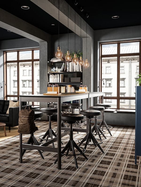 Ikea TROLLBERGET Active Seat Stool - Black Globes ,