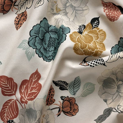 TROLLMAL - Fabric, natural/flower patterned, 150 cm - best price from Maltashopper.com 30485581