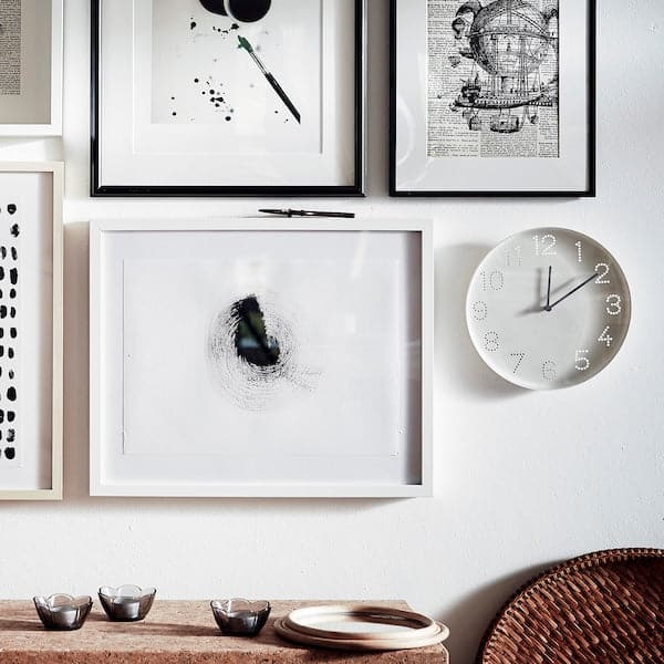Ikea TROMMA - Wall clock, white, 25 cm