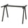 TROTTEN - TROTTEN Underframe for table top, anthracite, 120x70x75 cm
