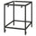 TROTTEN - TROTTEN Underframe for table top, anthracite, 80x80x100 cm