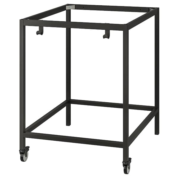 Ikea TROTTEN - Underframe for table top, anthracite, 80x80x100 cm