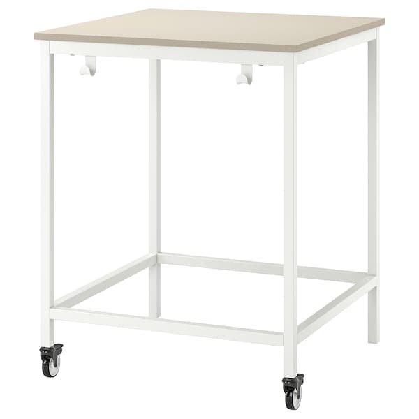 TROTTEN - Underframe for table top, white, 80x80x100 cm - best price from Maltashopper.com 70487187