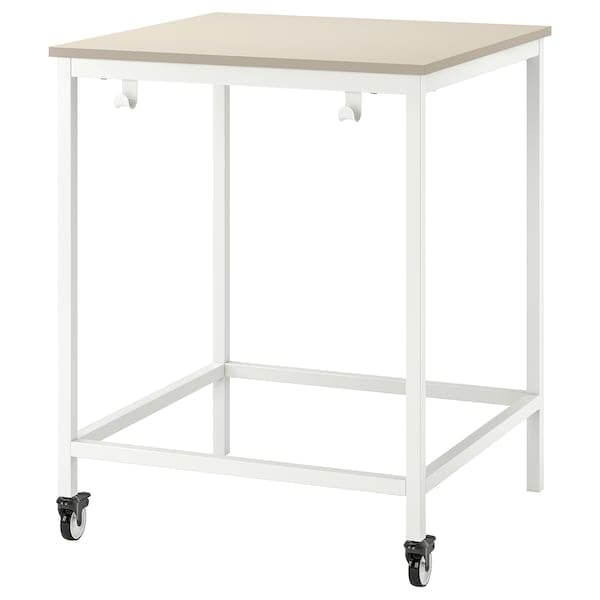 Ikea TROTTEN - Underframe for table top, white, 80x80x100 cm