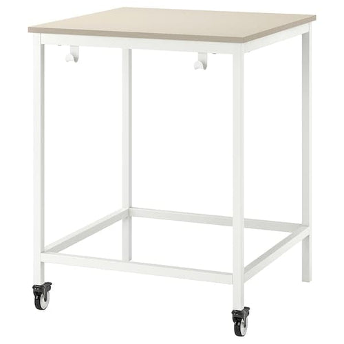 TROTTEN - Underframe for table top, white, 80x80x100 cm