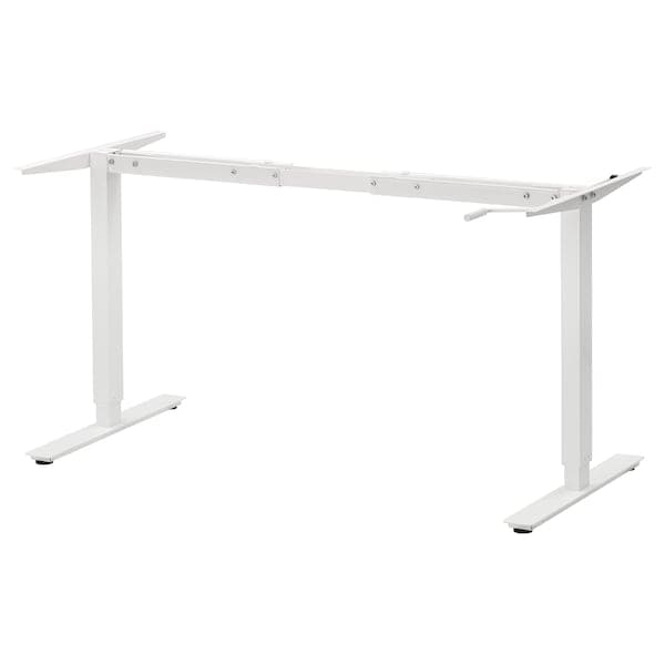 Ikea TROTTEN - Underframe sit/stand f table top, white, 120/160 cm