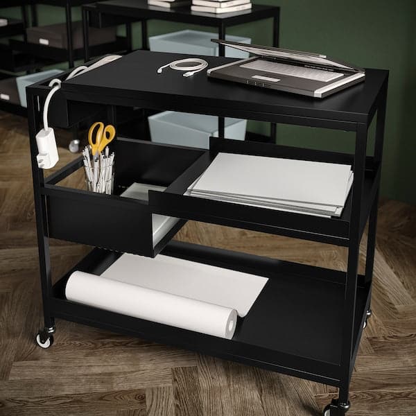 Ikea TROTTEN - Trolley, anthracite, 80x40 cm