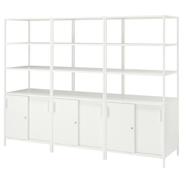 TROTTEN - Cabinet combination, white, 240x180 cm