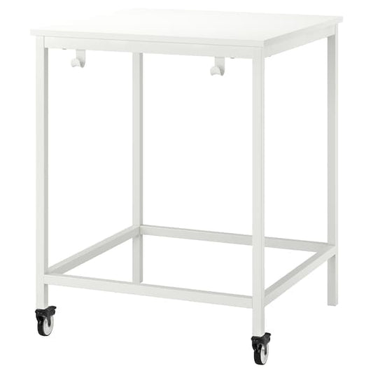 Ikea TROTTEN/LIDKULLEN - Table and stool for active sitting, white/dark grey ,