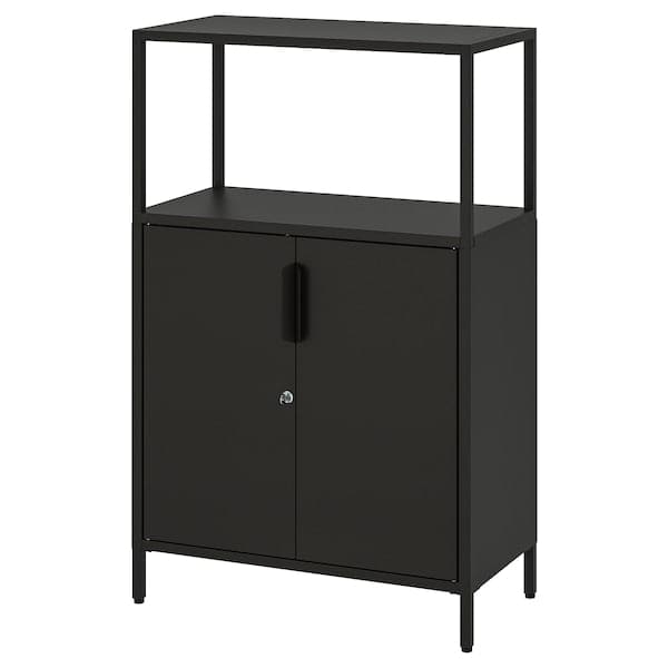 Ikea TROTTEN Cabinet with doors - anthracite 70x110 cm , 70x35x110 cm