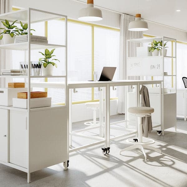 Ikea TROTTEN - Cab w sliding doors/noticeboard, white, 80x180 cm