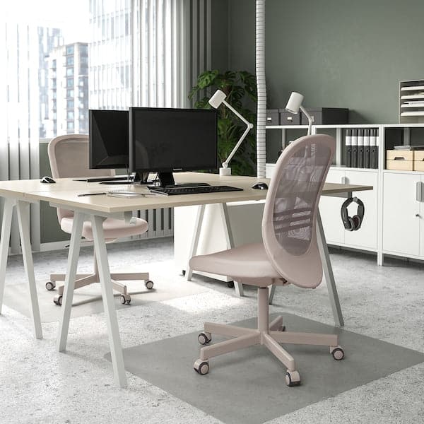 Ikea TROTTEN - Desk, beige/white, 160x80 cm