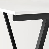 TROTTEN - Desk, white/anthracite, 160x80 cm - best price from Maltashopper.com 39429562
