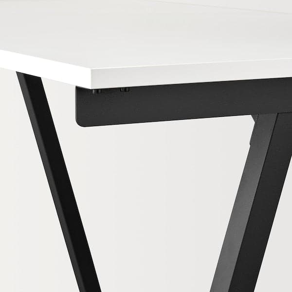 Ikea TROTTEN - Desk, white/anthracite, 120x70 cm