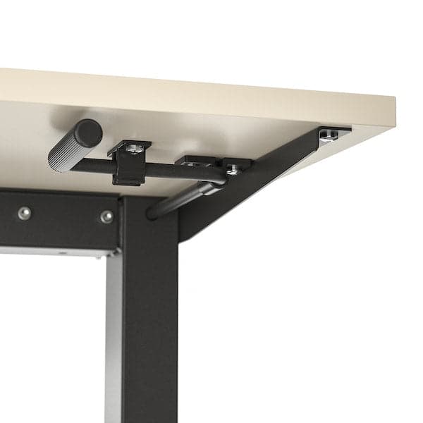 Ikea TROTTEN - Desk sit/stand, beige/anthracite, 120x70 cm