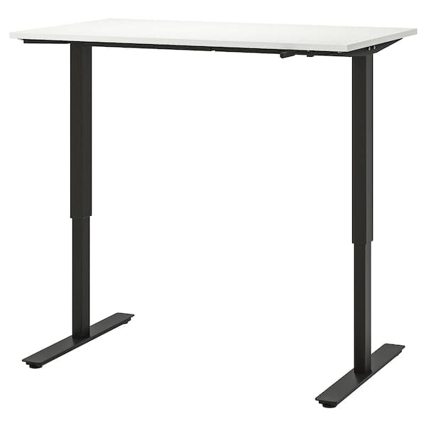 TROTTEN - Desk sit/stand, white/anthracite, 120x70 cm - best price from Maltashopper.com 39429581
