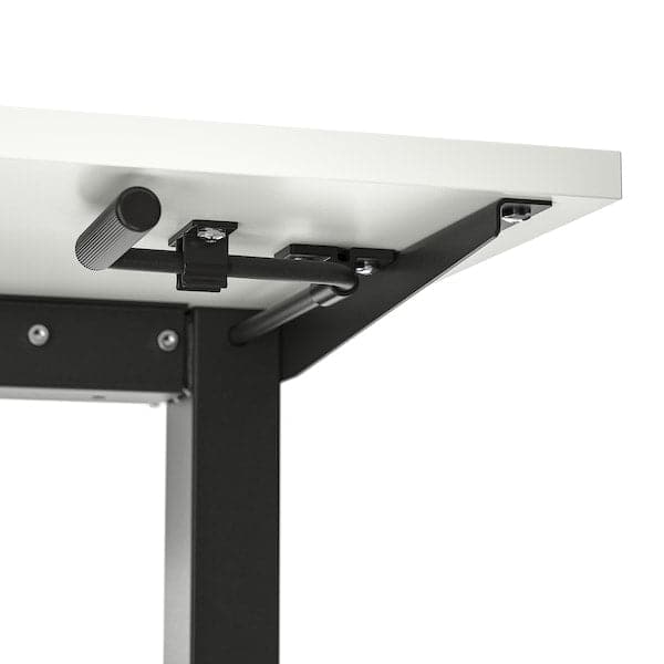 TROTTEN - Desk sit/stand, white/anthracite, 120x70 cm - best price from Maltashopper.com 39429581