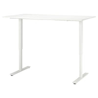 TROTTEN - Desk sit/stand, white, 160x80 cm - best price from Maltashopper.com 79429602