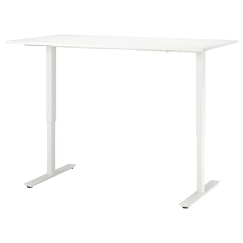 TROTTEN - Desk sit/stand, white, 160x80 cm