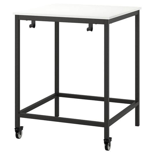Ikea TROTTEN - Table, white/anthracite, 80x80 cm