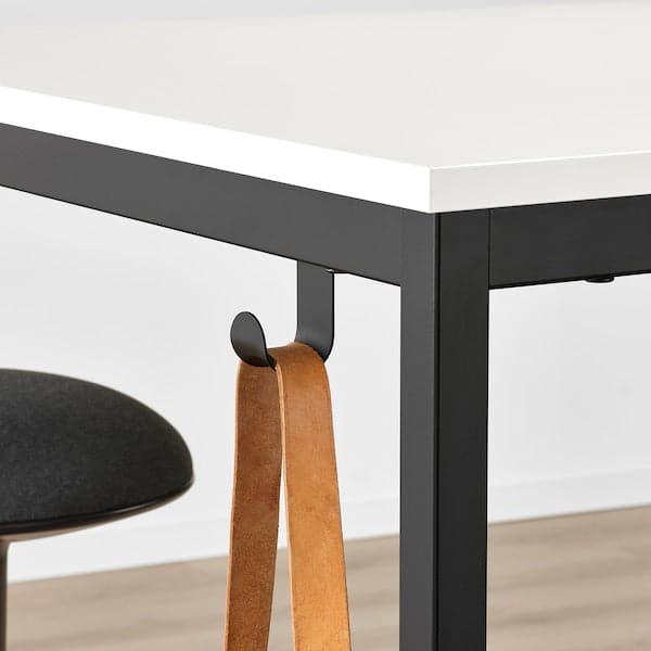 Ikea TROTTEN - Table, white/anthracite, 80x80 cm