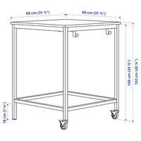 TROTTEN - Table, white, 80x80 cm - best price from Maltashopper.com 09429605