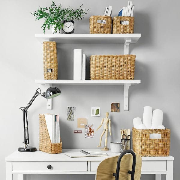TRUMMIS - Basket, handmade rattan, 18x25x14 cm - best price from Maltashopper.com 20500817