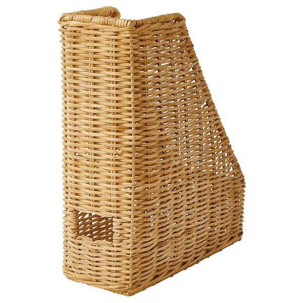 TRUMMIS - Magazine file, handmade rattan